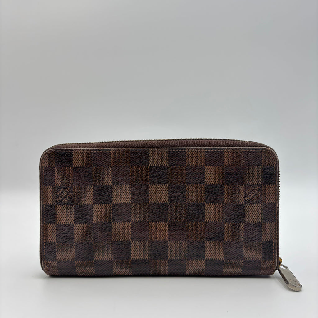 Louis Vuitton by Marc Jacobs Damier Ebene Zip Around Wallet circa 2010s
