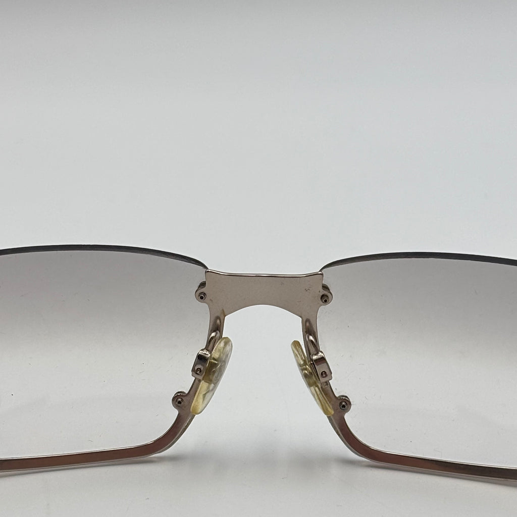 Chanel 4060 C.194/6I Rimless Gradient Shield Sunglasses 2000s