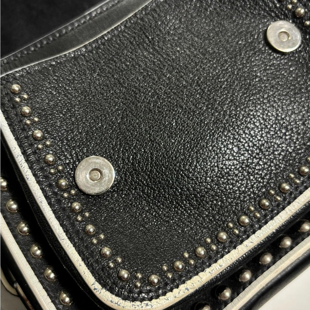 Miu Miu Dahlia Jeweled Buckle Studded Leather Crossbody Bag