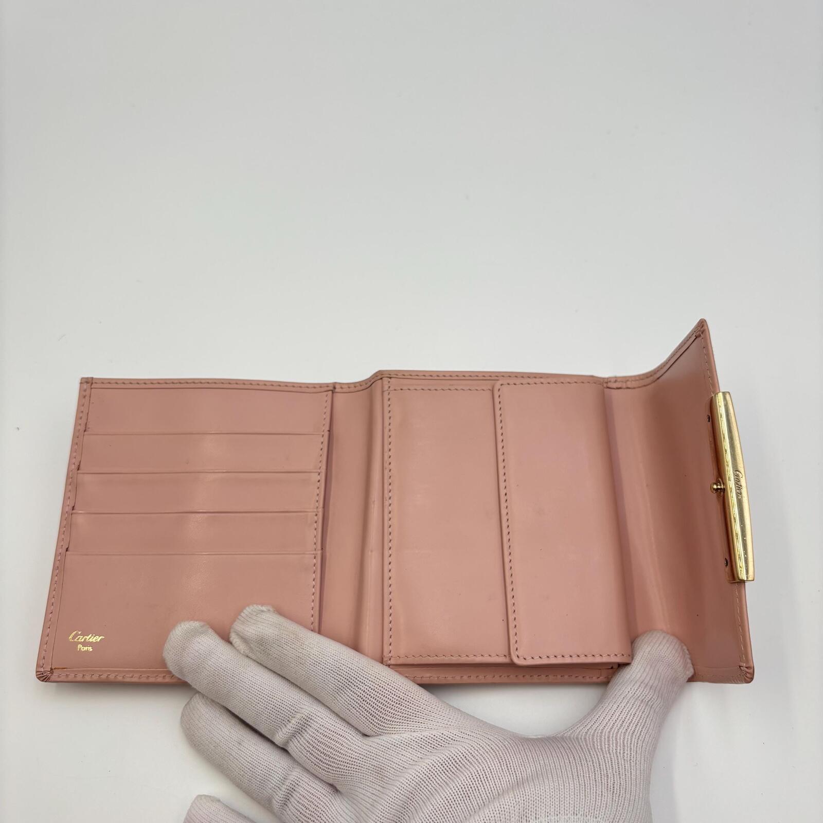 Cartier Love Wallet Pink Leather