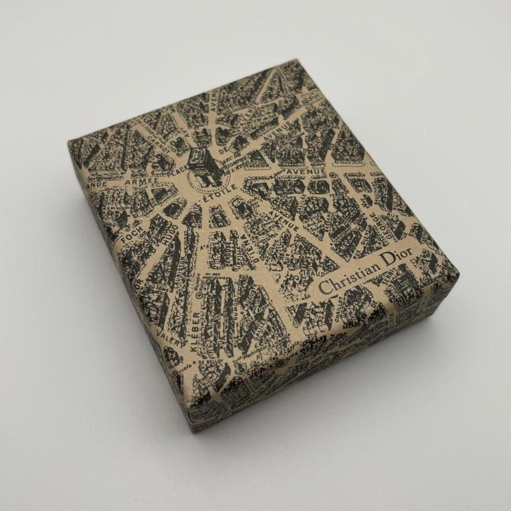 CHRISTIAN DIOR HEART PADLOCK WITH KEY — GOLD-TONE