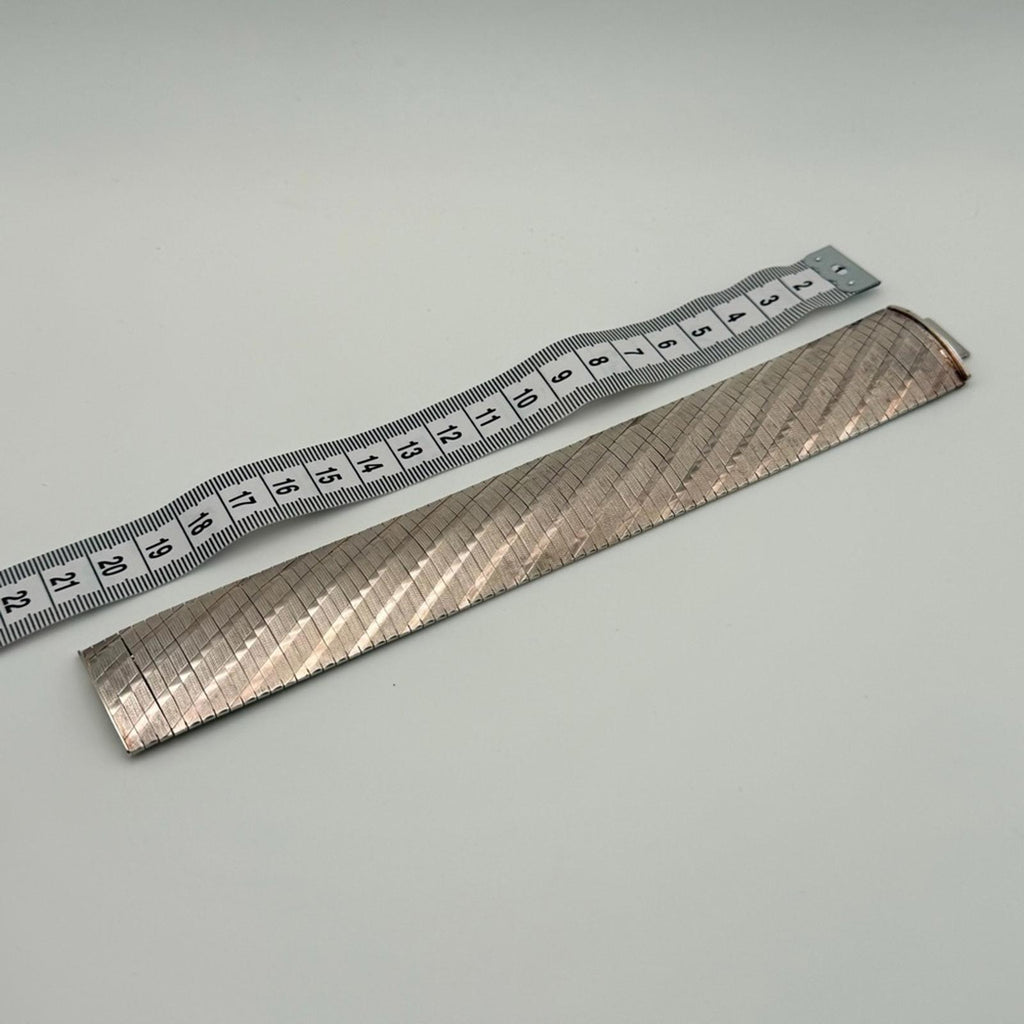 ITALIAN STERLING SILVER WIDE STATEMENT BRACELET