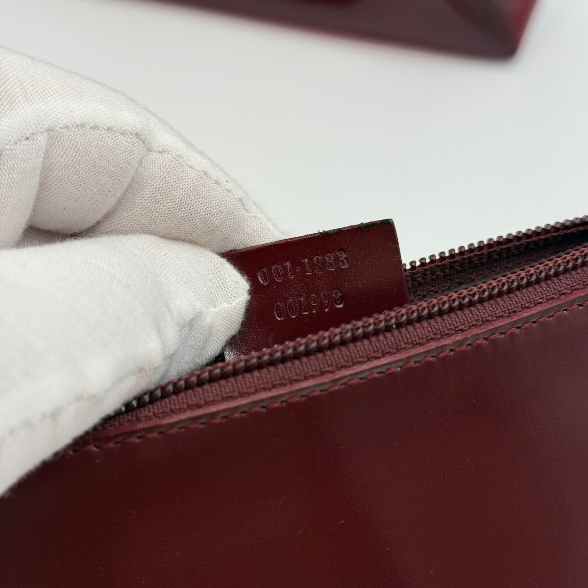 Gucci Vintage Burgundy Jelly Bamboo Handle Shoulder Bag, 2000s