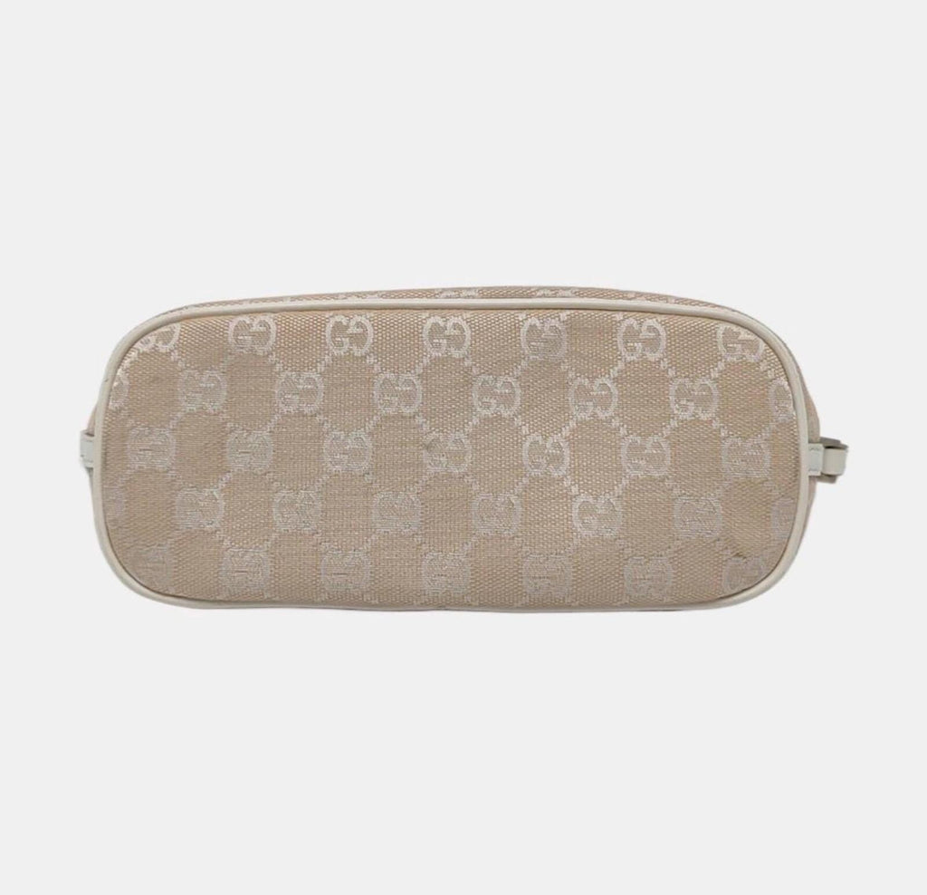 Gucci GG Canvas Boat Pochette Shoulder Bag — Beige