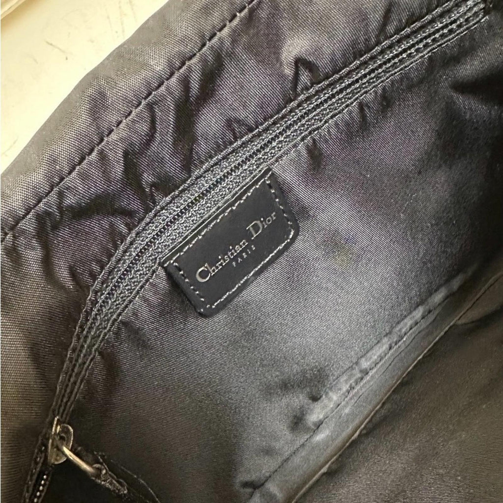 Christian Dior Malice Black Denim Shoulder Bag