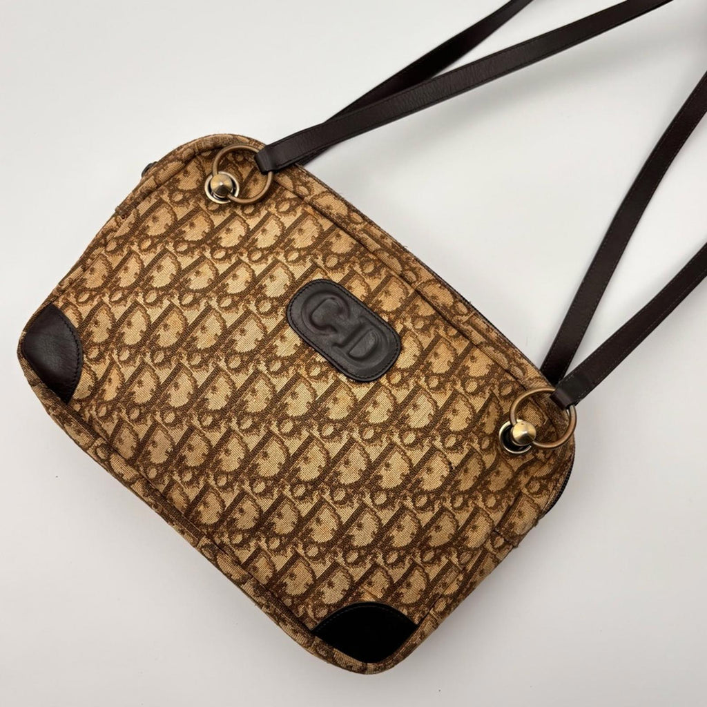 Christian Dior Vintage Trotter CD Logo Shoulder Bag