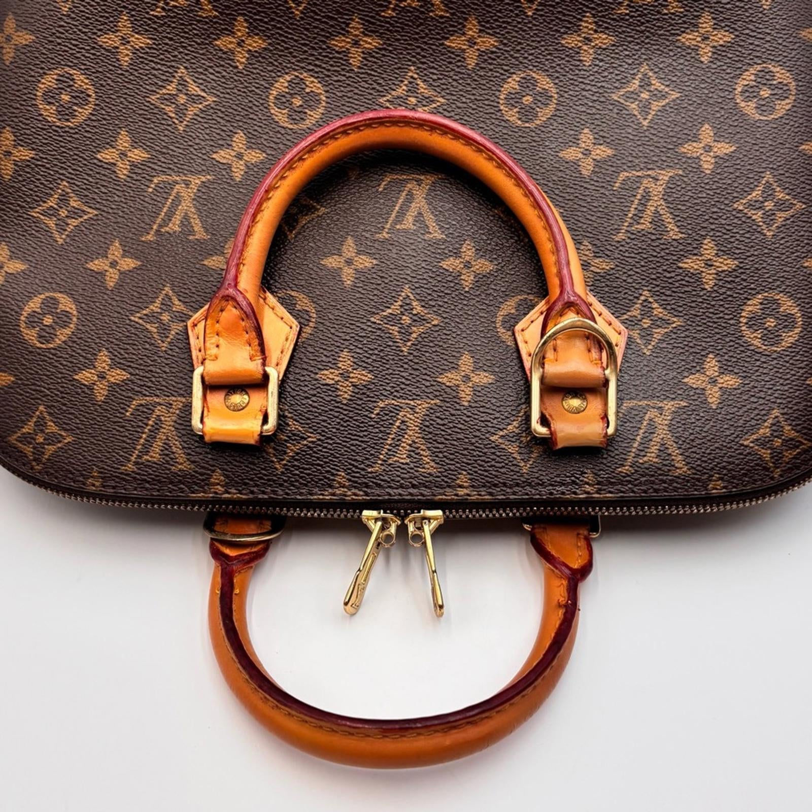 Louis Vuitton Alma PM Monogram Handbag Brown Canvas