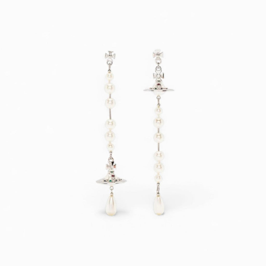 Vivienne Westwood Broken Pearl Orb Drop Earrings