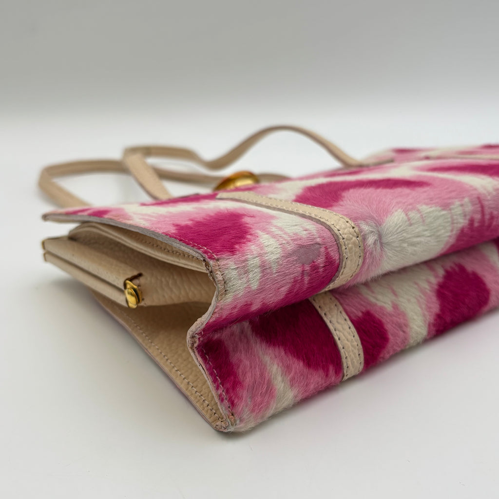 Vivienne Westwood Vintage Hot Pink Calf Hair Mini Shoulder Bag