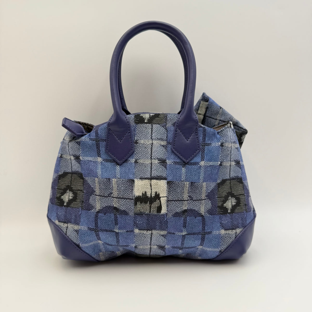 Vivienne Westwood Blue Tartan Yasmine Handbag