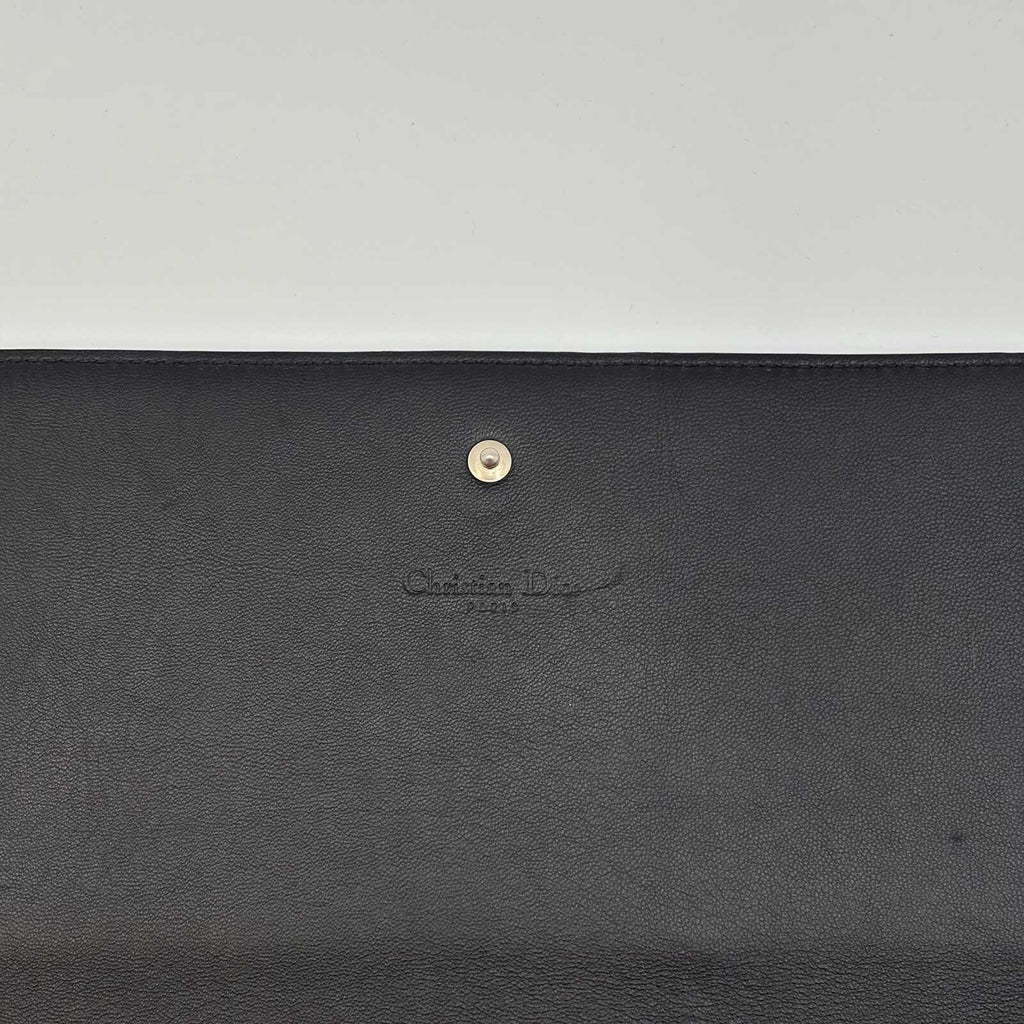 Christian Dior Vintage D Logo Travel Wallet/ Clutch