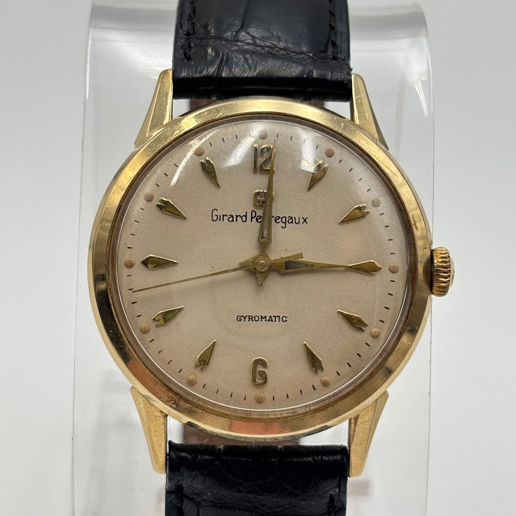 Girard-Perregaux Gyromatic 14K Gold Automatic Watch 1950s