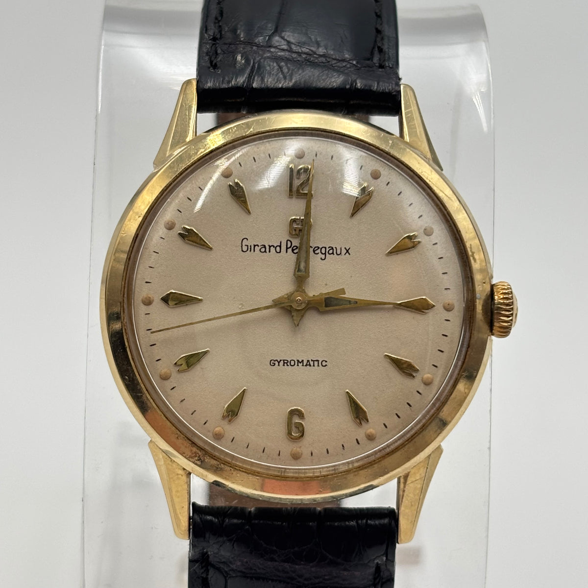 Girard-Perregaux Gyromatic 14K Gold Automatic Watch 1950s