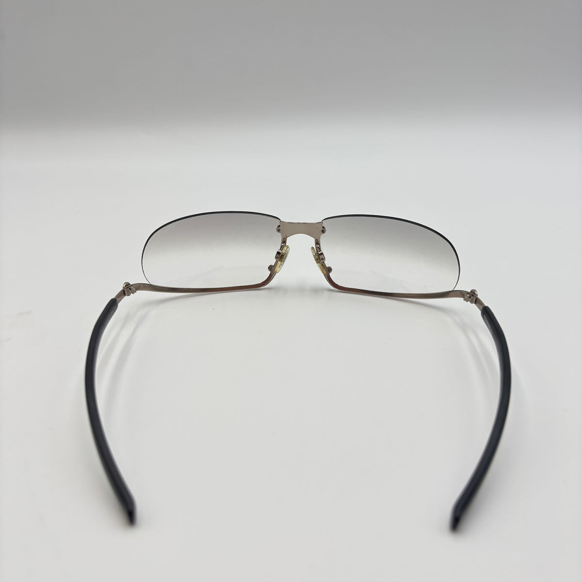 Chanel 4060 C.194/6I Rimless Gradient Shield Sunglasses 2000s