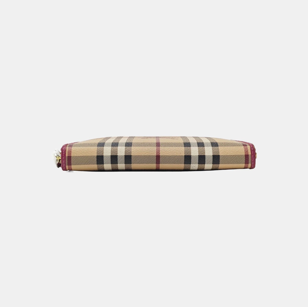Burberry Haymarket Check Zip Around Wallet, Christopher Bailey Era, 2010