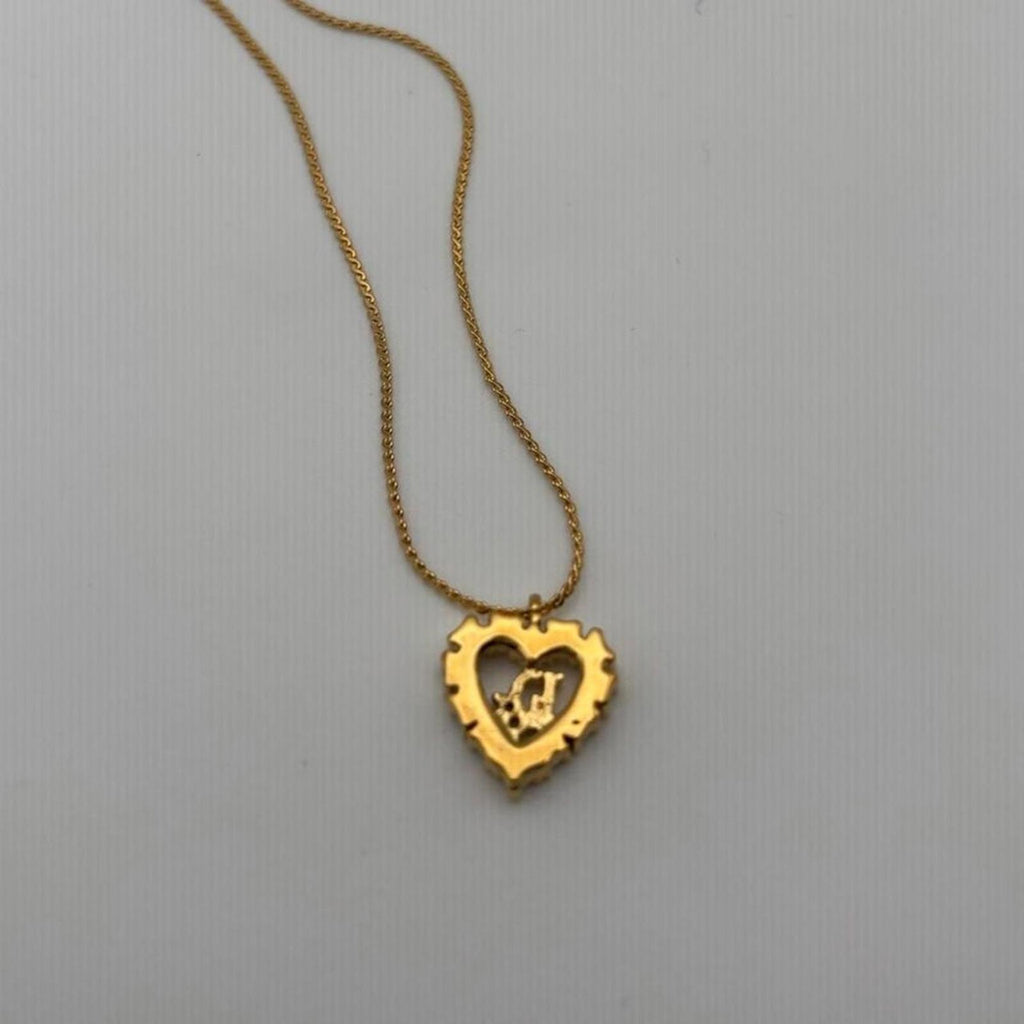 Gold Heart Pendant Necklace