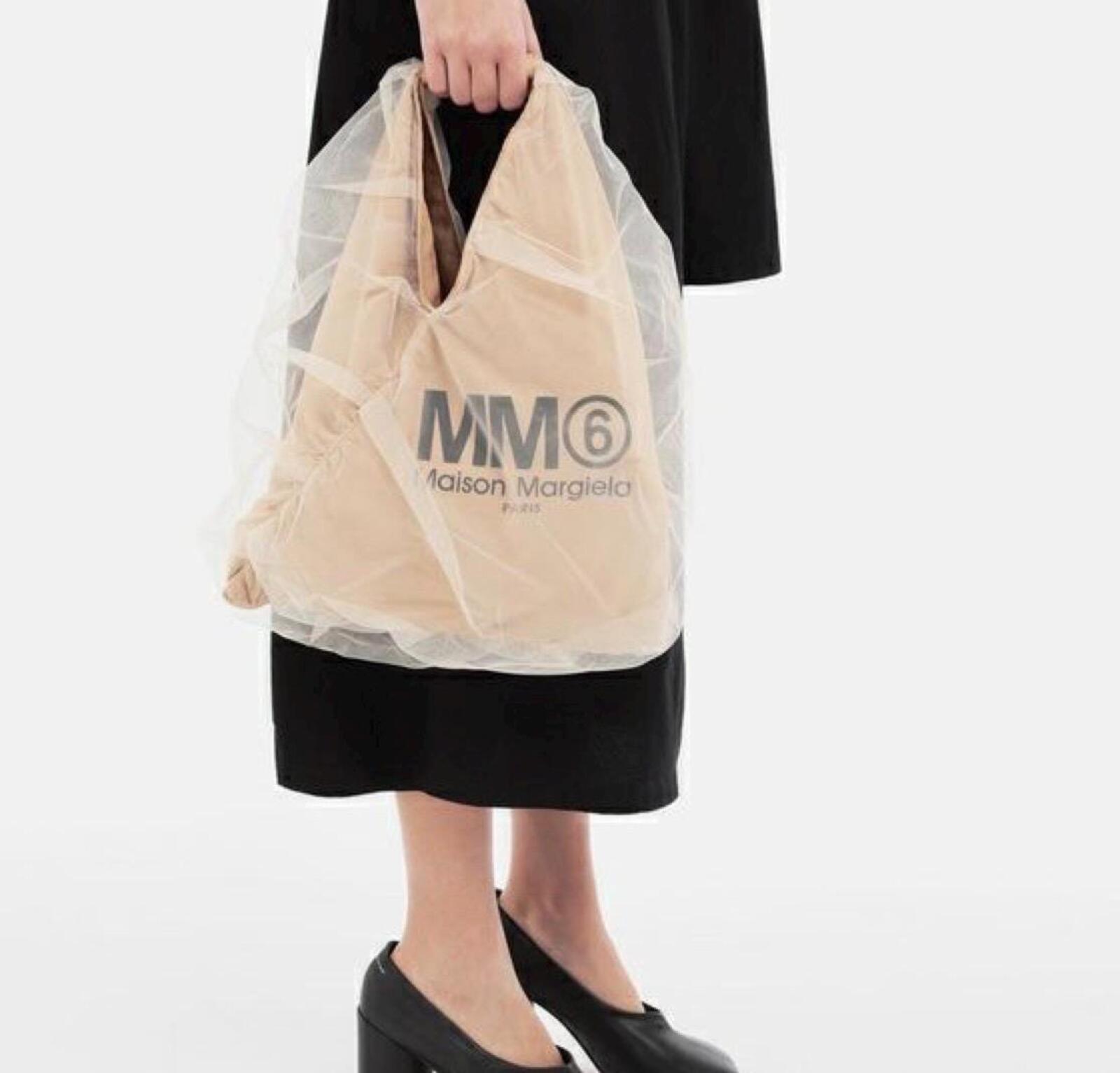 Maison Margiela MM6 Maison Margiela Beige Tulle JapaneseTote