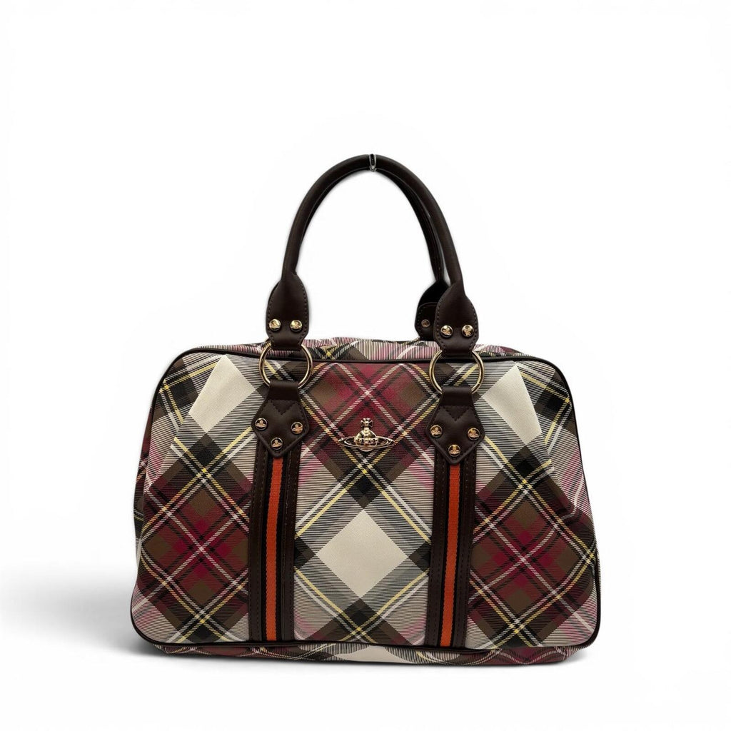 Vivienne Westwood Derby Tartan Bowler Bag