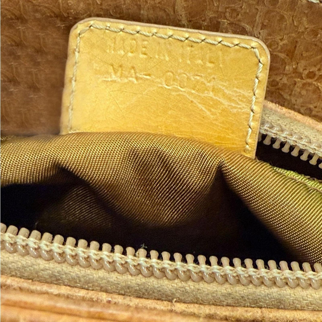 Lady Dior By John Galliano Brown Suede Medium Handbag