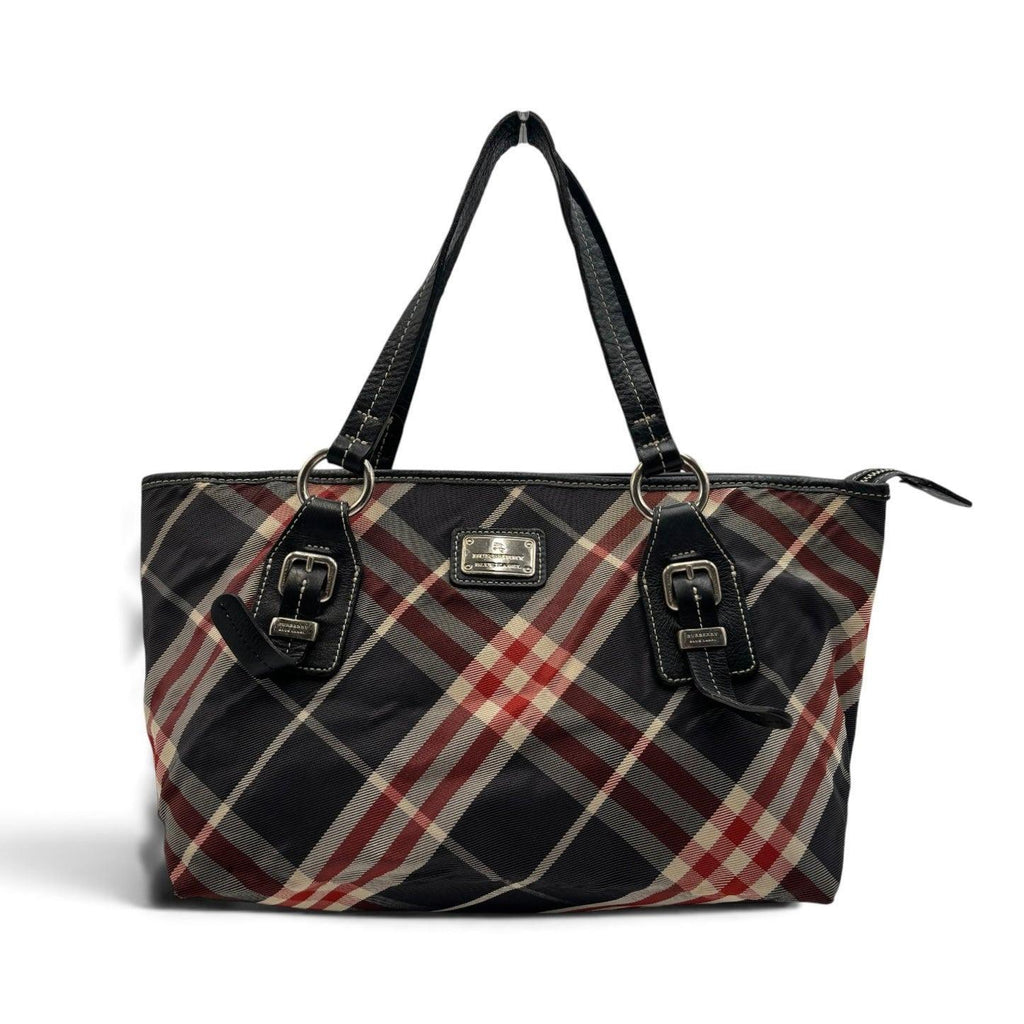 Burberry Blue Label Nova Check Nylon Tote Bag