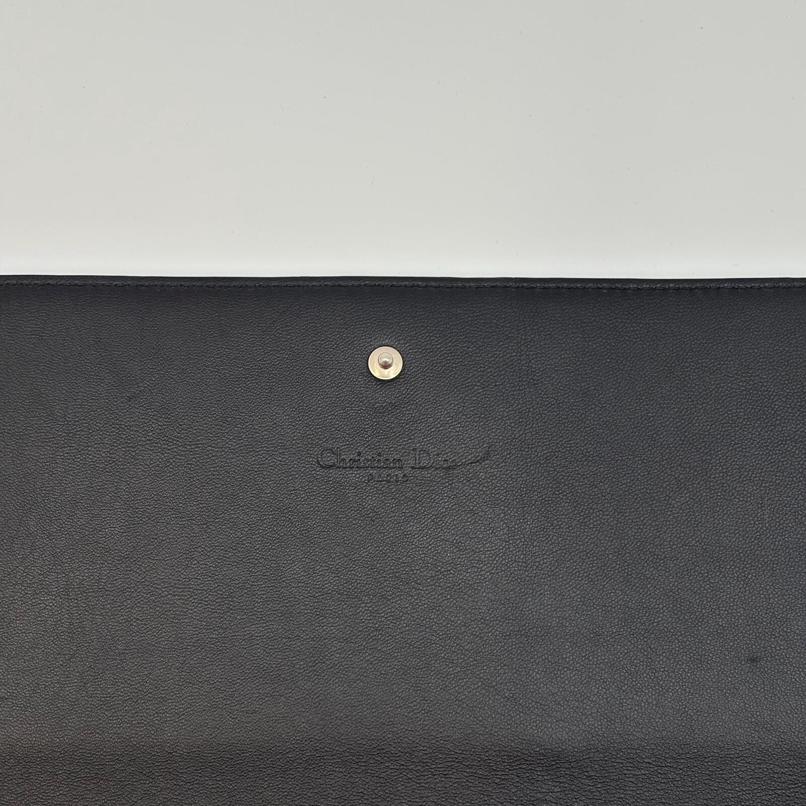 Christian Dior Vintage D Logo Travel Wallet/ Clutch