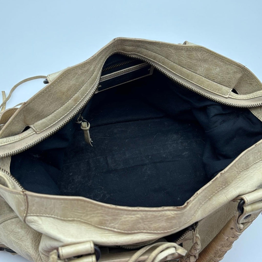 Balenciaga Classic City Parchemin Distressed Leather Vintage