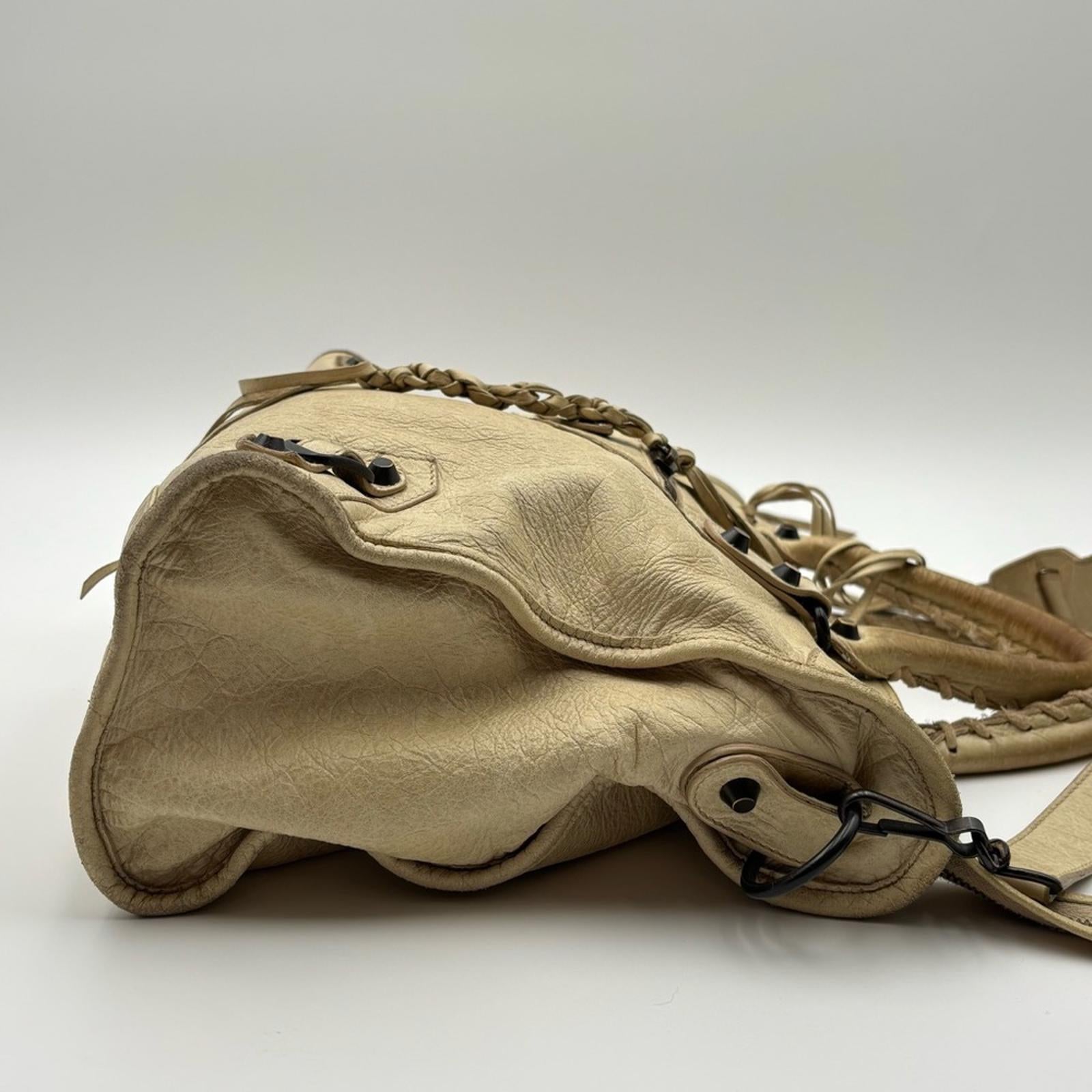 Balenciaga Classic City Parchemin Distressed Leather Vintage