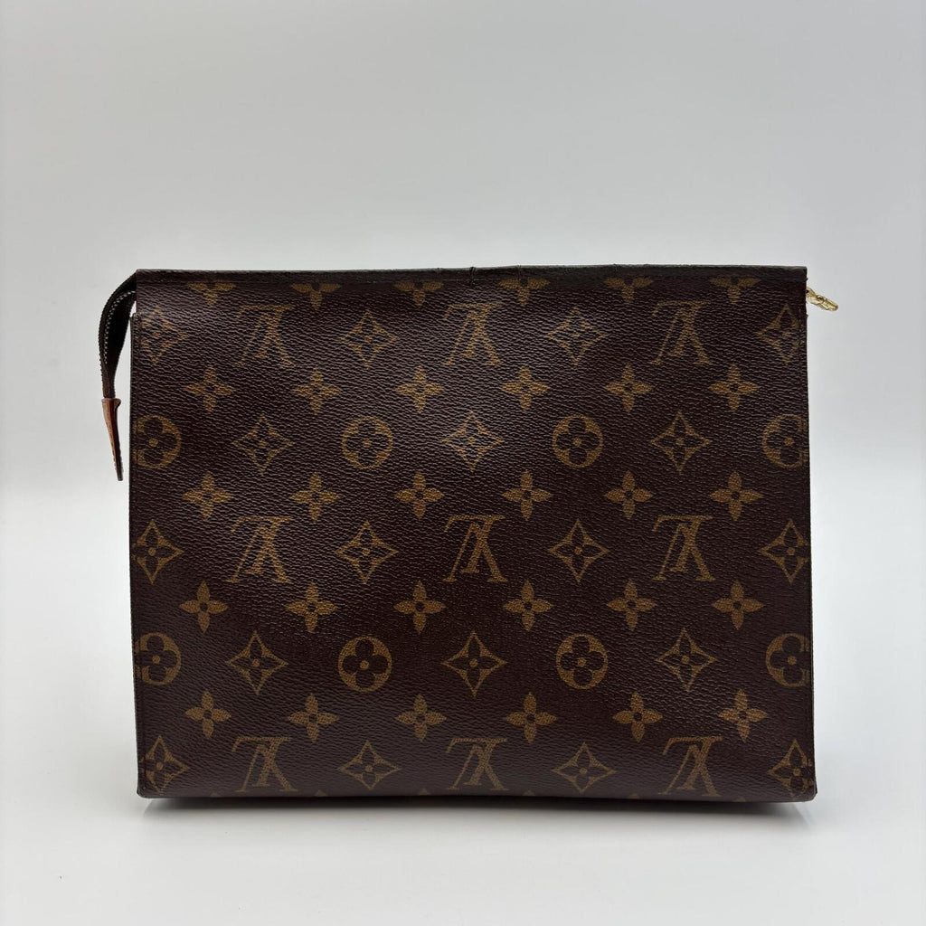 Louis Vuitton Vintage Monogram Toiletry Pouch 26 Canvas Cosmetic Bag