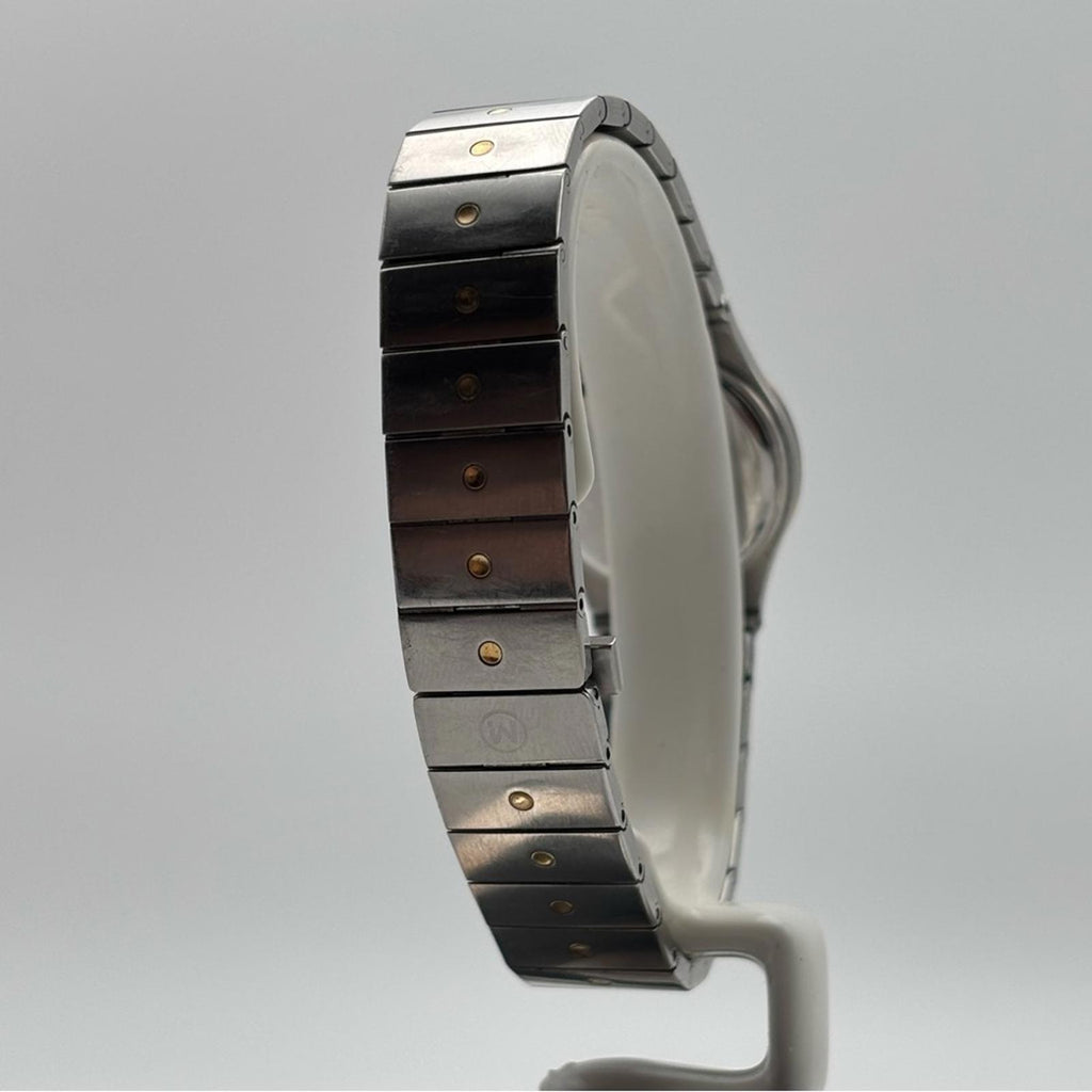 Vintage Movado Museum Two-Tone Quartz Watch Swiss Made 1980s