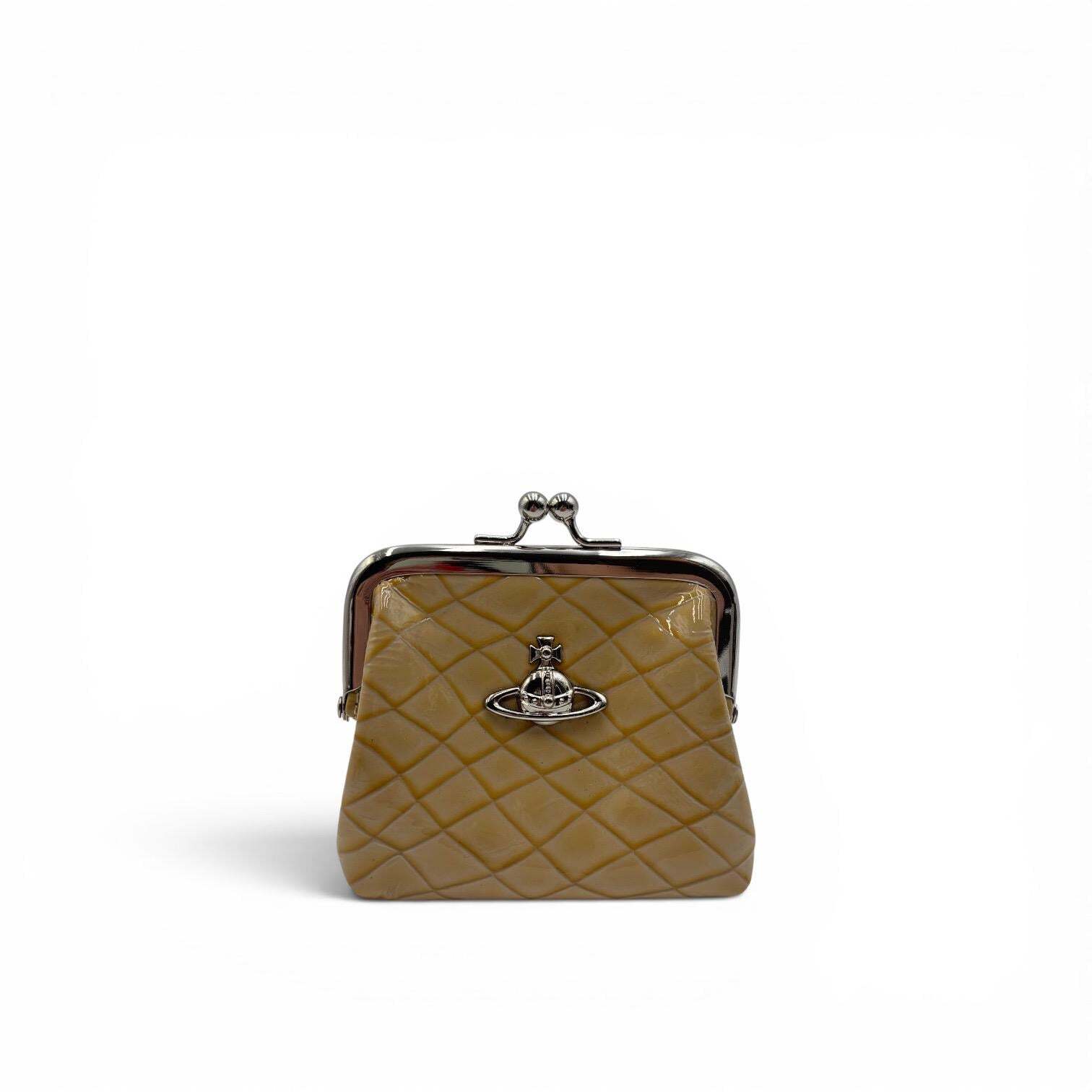 Vivienne Westwood Quilted Patent Orb Coin Purse