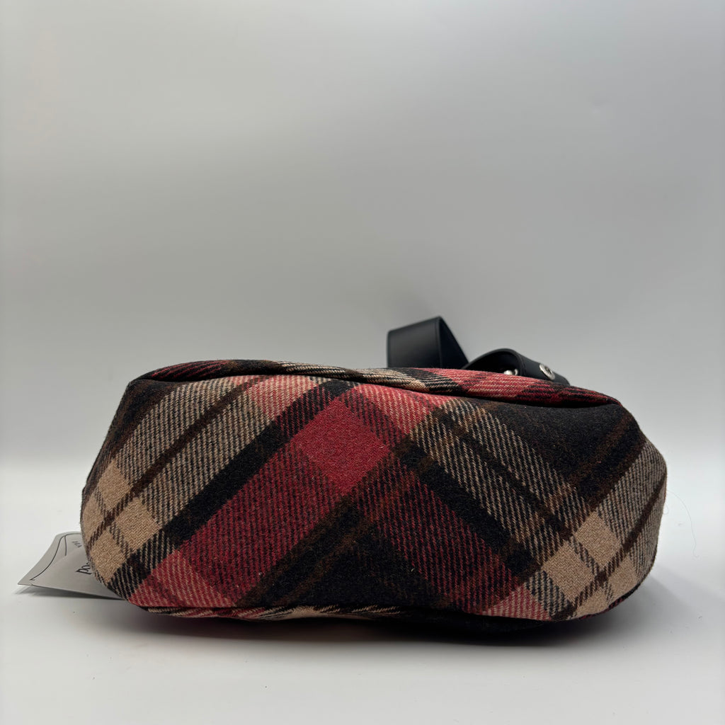 Vivienne Westwood Maxime Small Harris Tweed Tartan Crossbody Bag