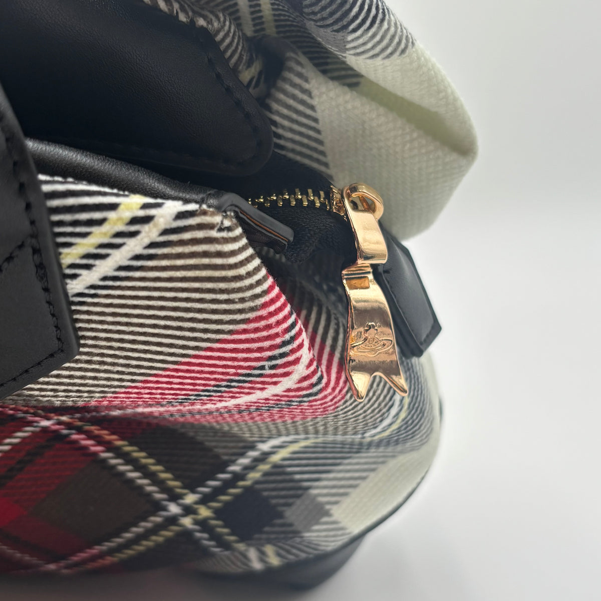 Vivienne Westwood Yasmine Derby Tartan Bow Handbag