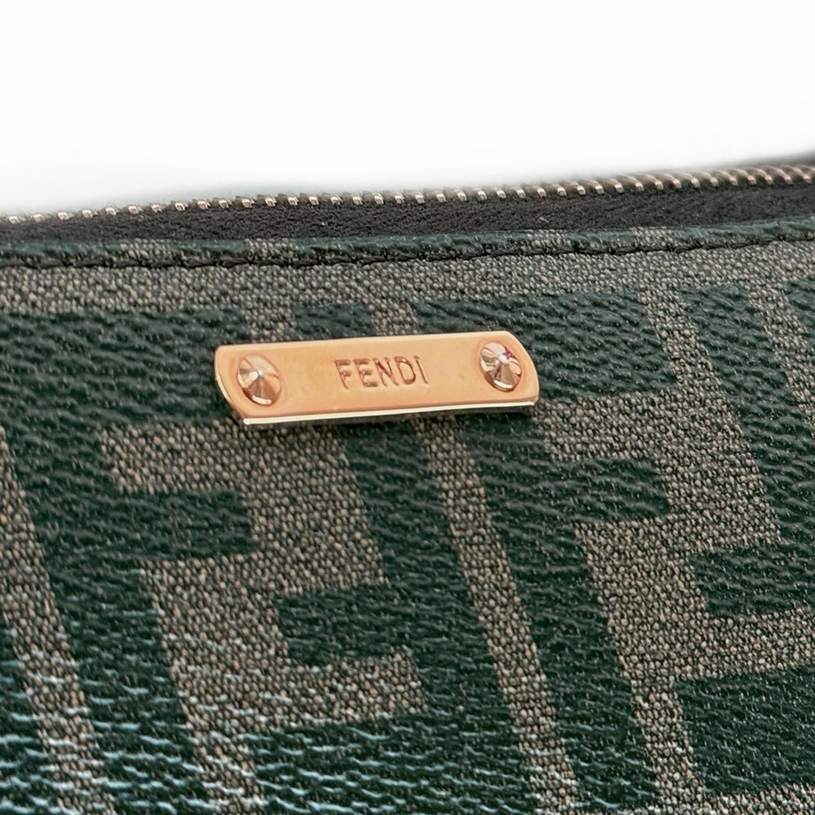 Fendi Black and Pink Leather Crossbody Bag