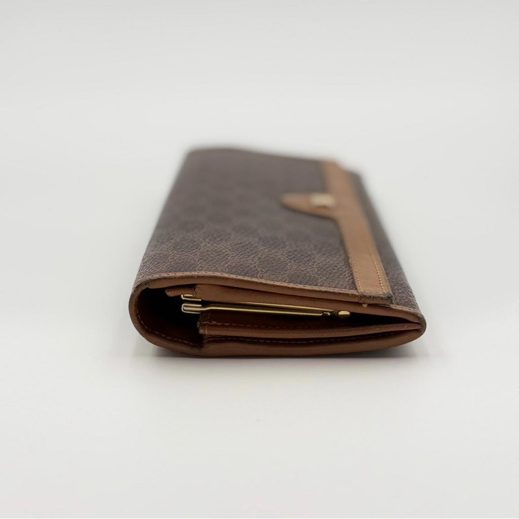 CELINE TRIOMPHE MONOGRAM LONG WALLET WITH CHAIN