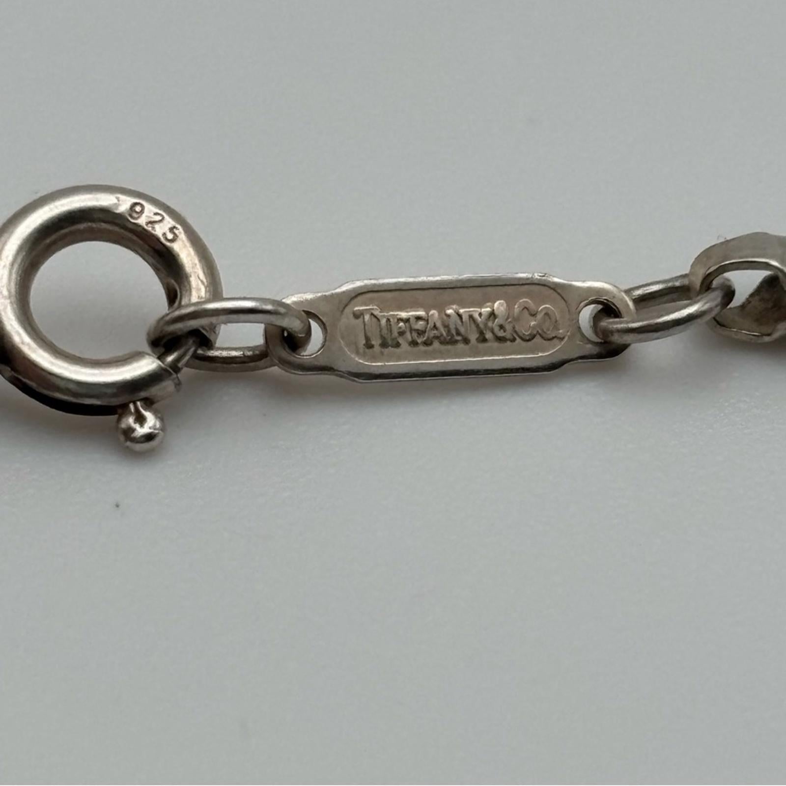 Tiffany & Co. 1837 Sterling Silver Bar Pendant Necklace