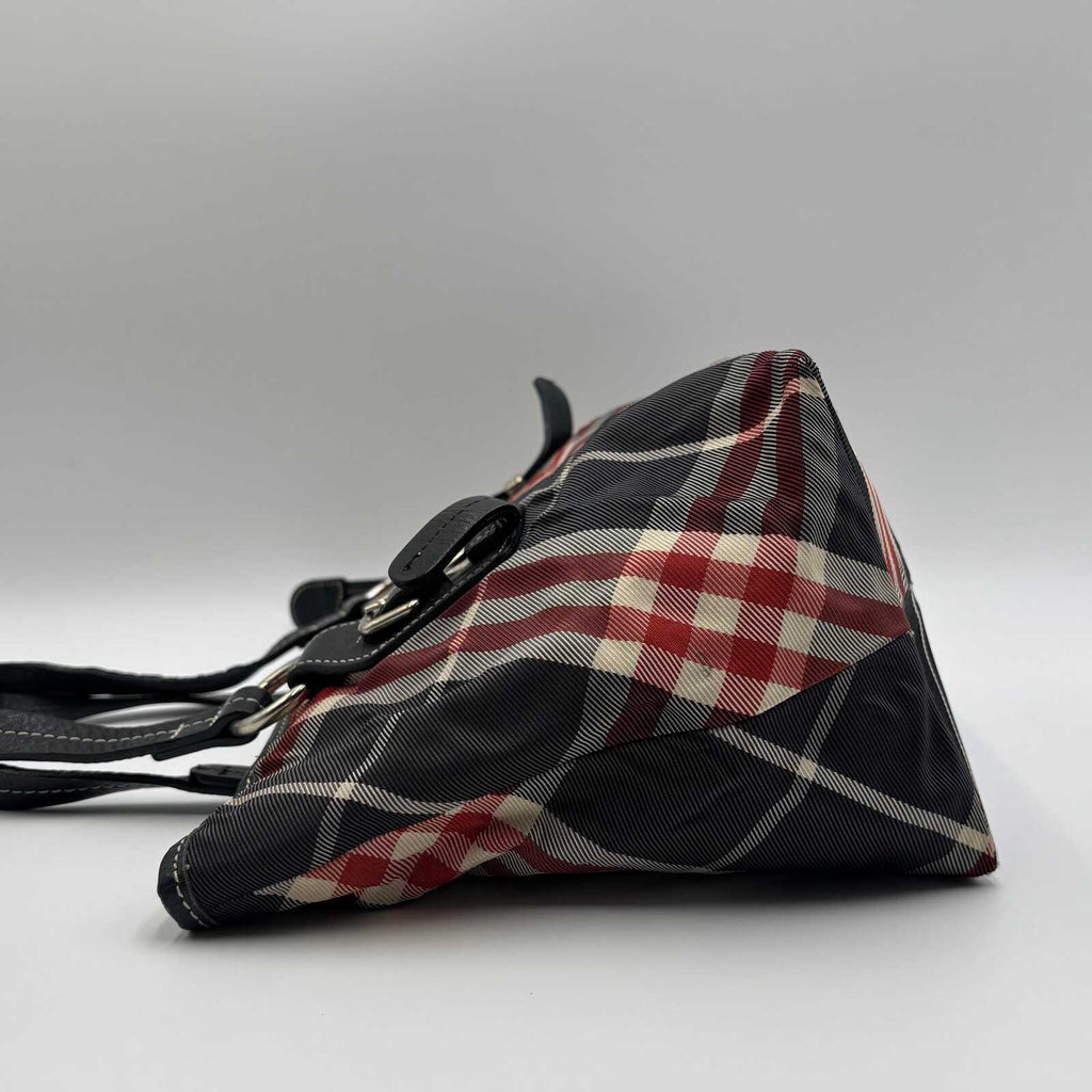 Burberry Blue Label Nova Check Nylon Tote Bag