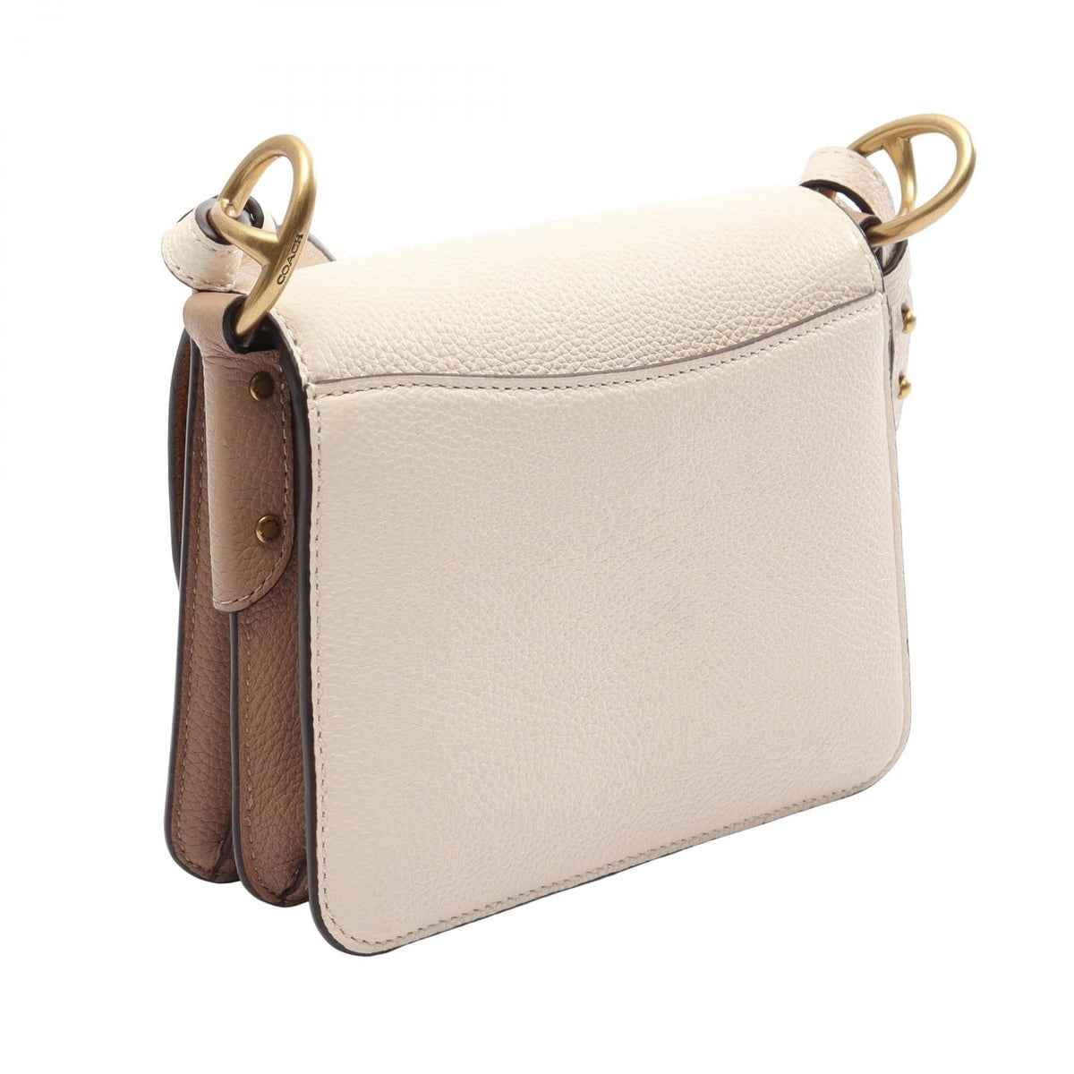 COACH Coach Beat 18 With Horse And Carriage 2way Shoulder Bag White Leather 4603 image 2