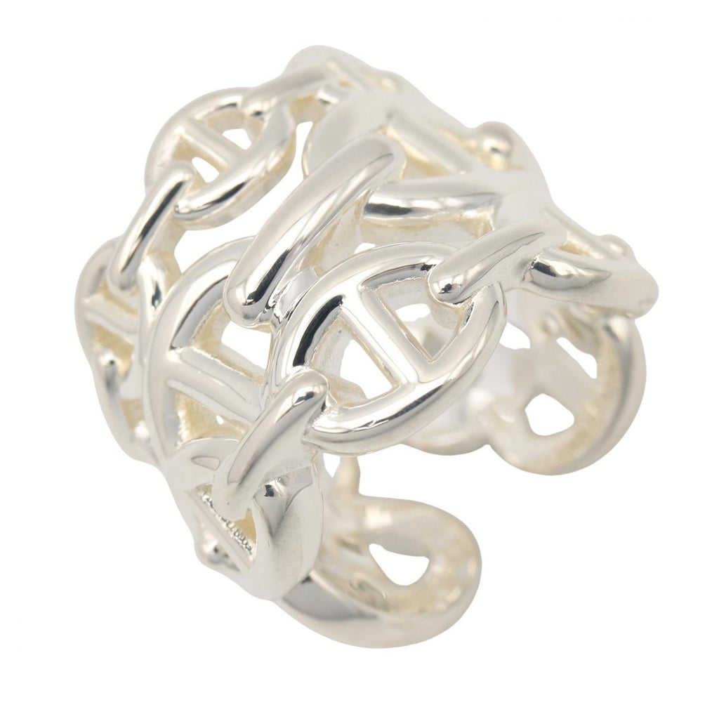 HERMES Hermes Chaine Dancre Enchainee Gm Ring Silver925 Used Unisex Us Size 4.75 #50 image 1