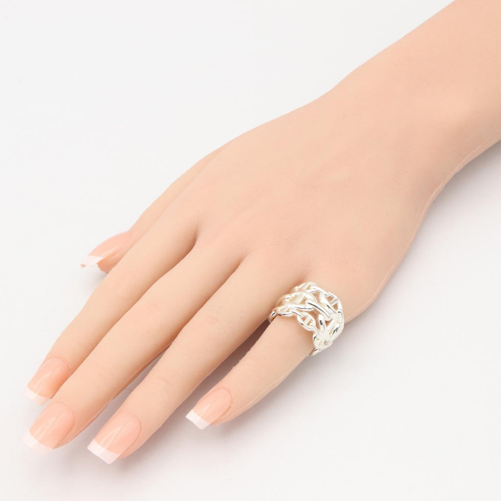 HERMES Hermes Chaine Dancre Enchainee Gm Ring Silver925 Used Unisex Us Size 4.75 #50 image 7
