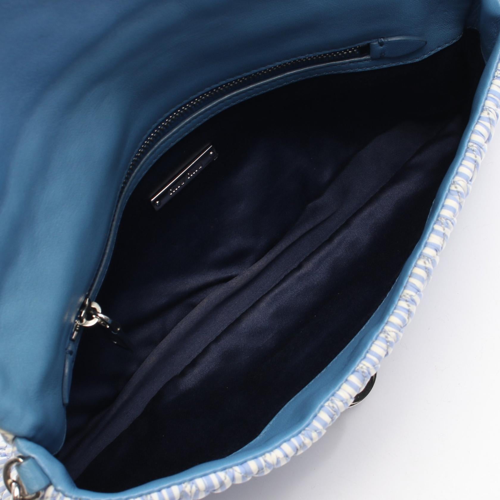 MIU MIU Miu Miu Miu Miu Club Matelasse Shoulder Bag Blue Other×fabric image 3