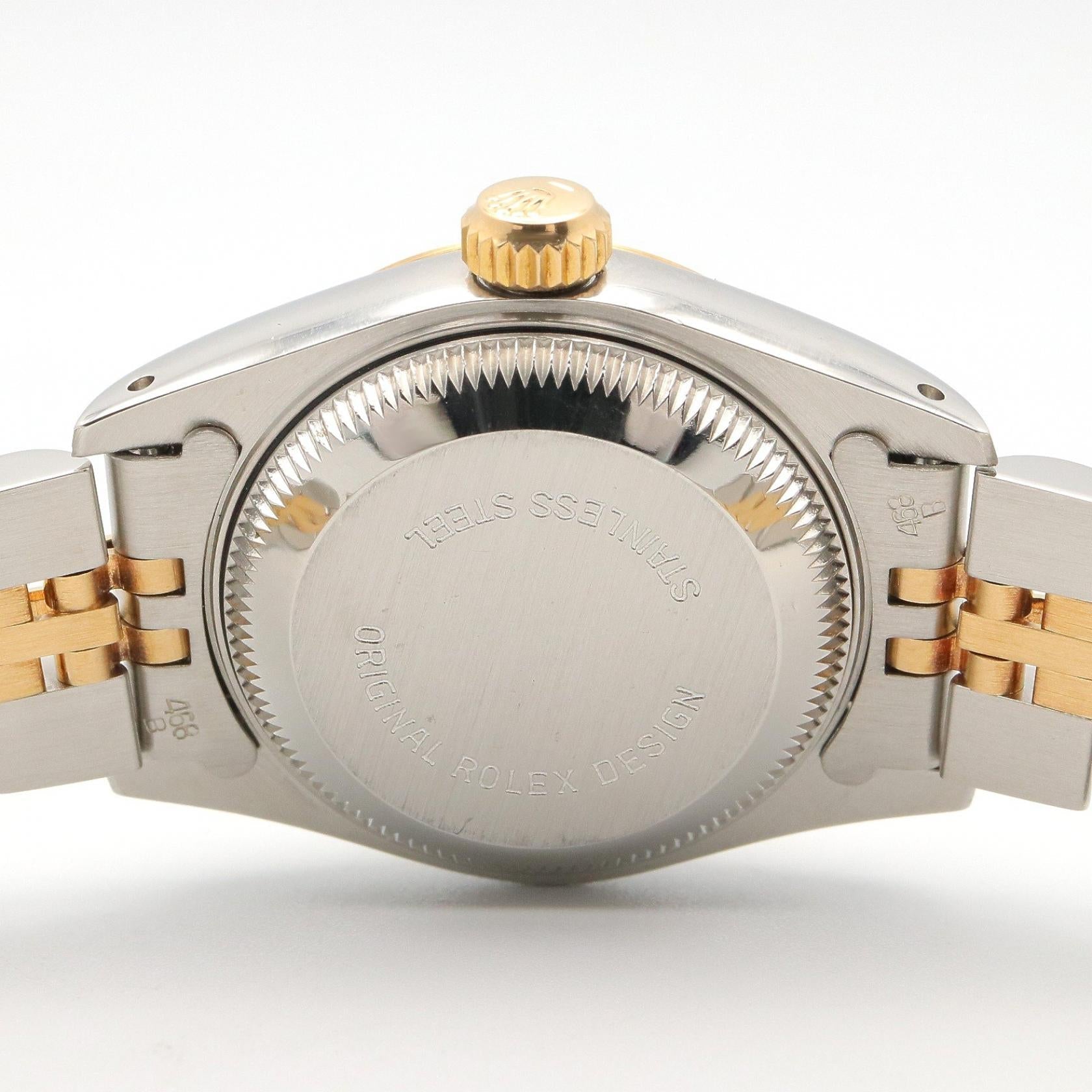 ROLEX Rolex Datejust No. 90 Champagne Bar Wrist Watch Gold K18 (yellow Gold)×stainless Steel 69173 image 4