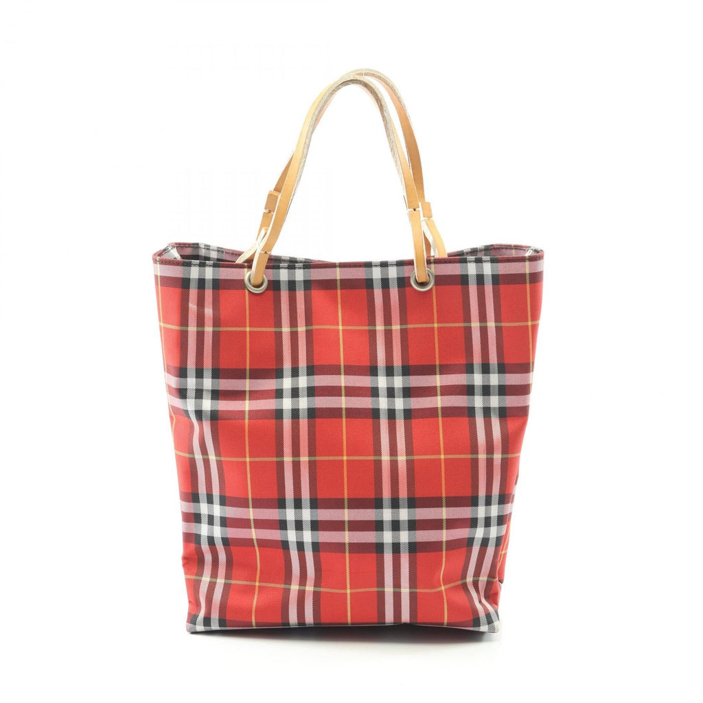 BURBERRY Burberry Nova Check Handbag Red/Brown/Multicolor Canvas×leather image 1