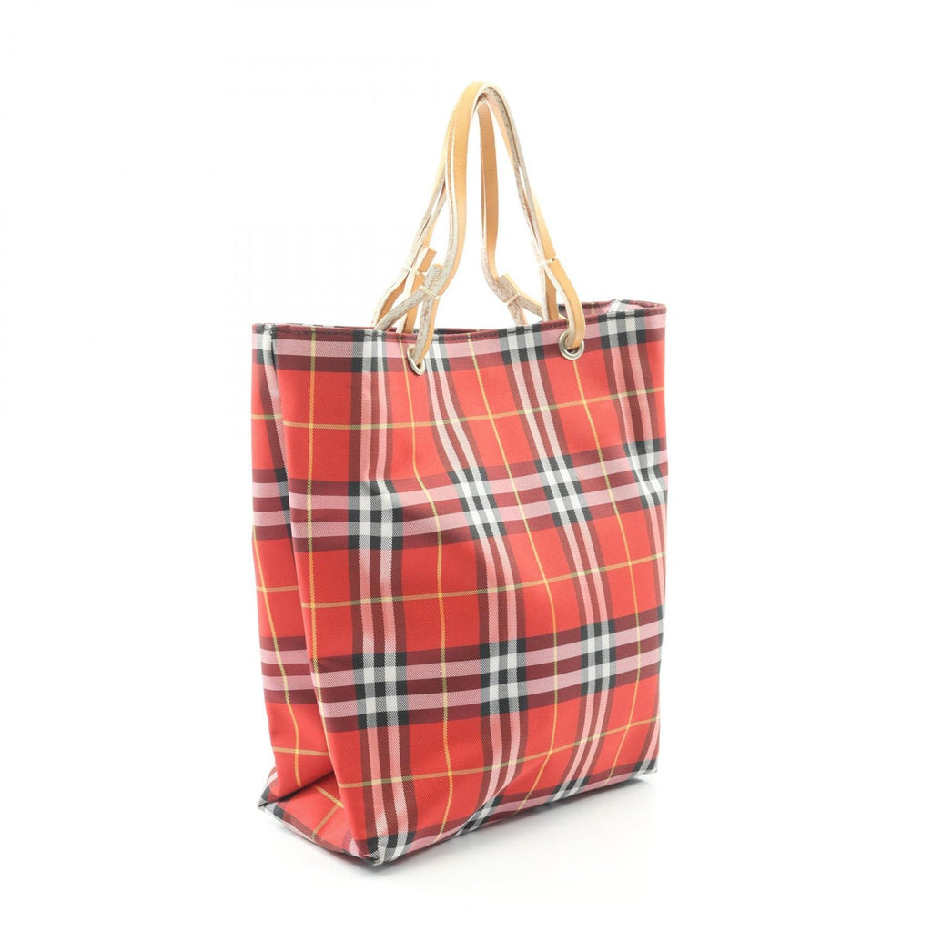 BURBERRY Burberry Nova Check Handbag Red/Brown/Multicolor Canvas×leather image 2