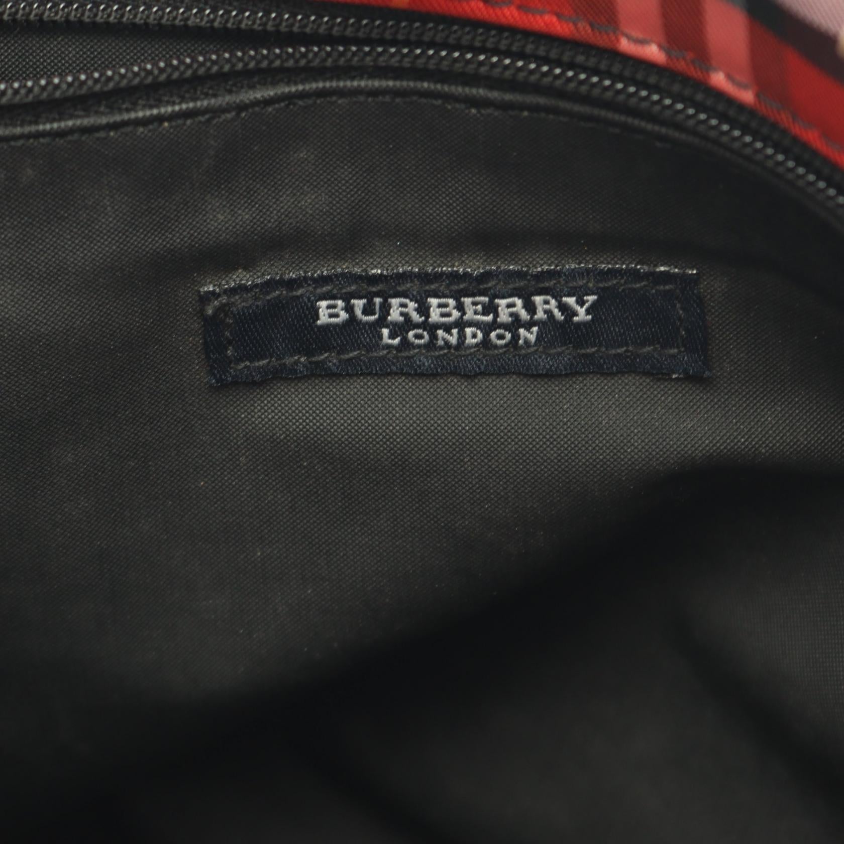 BURBERRY Burberry Nova Check Handbag Red/Brown/Multicolor Canvas×leather image 4