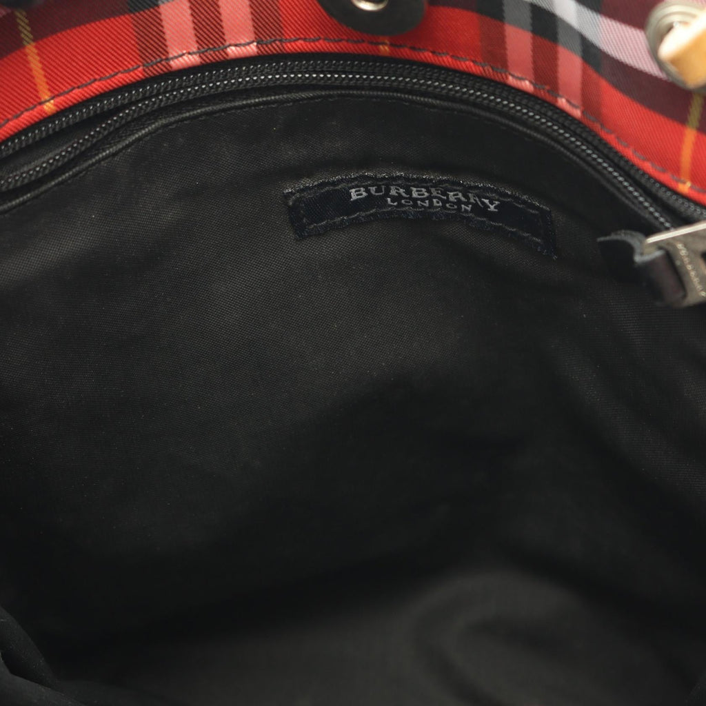 BURBERRY Burberry Nova Check Handbag Red/Brown/Multicolor Canvas×leather image 9