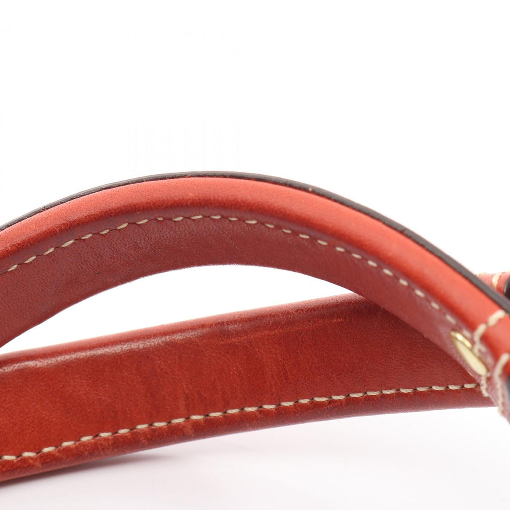 COACH Coach Signature Handbag C0726 Canvas Leather Beige Red Used Women image 5