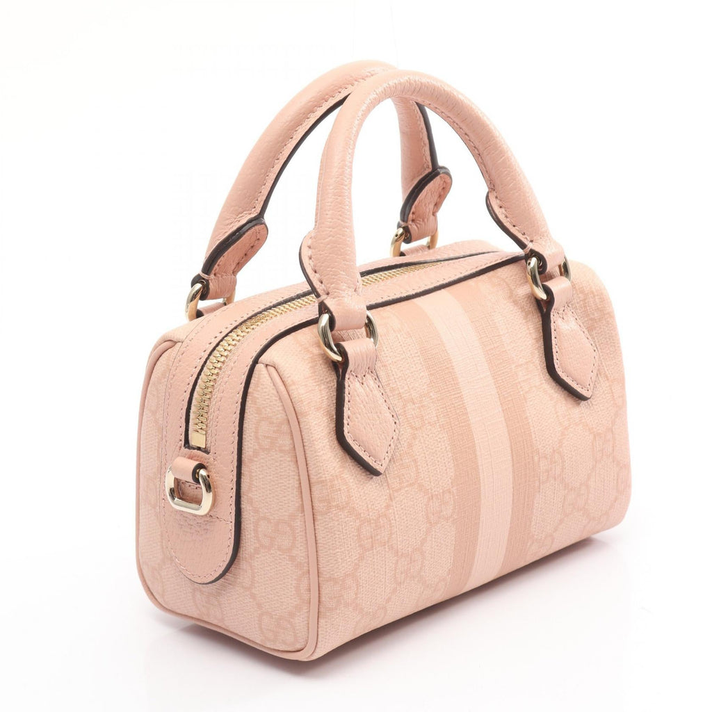 GUCCI Gucci Ophidia Sherry Line Gg Supreme Handbag Pink Pvc Coated Canvas×leather 781490 image 2