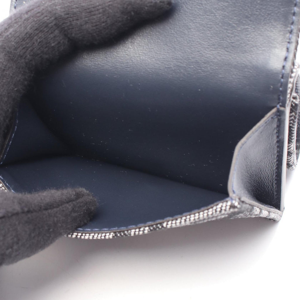 FENDI Fendi Baguette Micro Ff Jacquard Tri-Fold Wallet Purse 8m0395aut4f1uj5 Denim New image 4