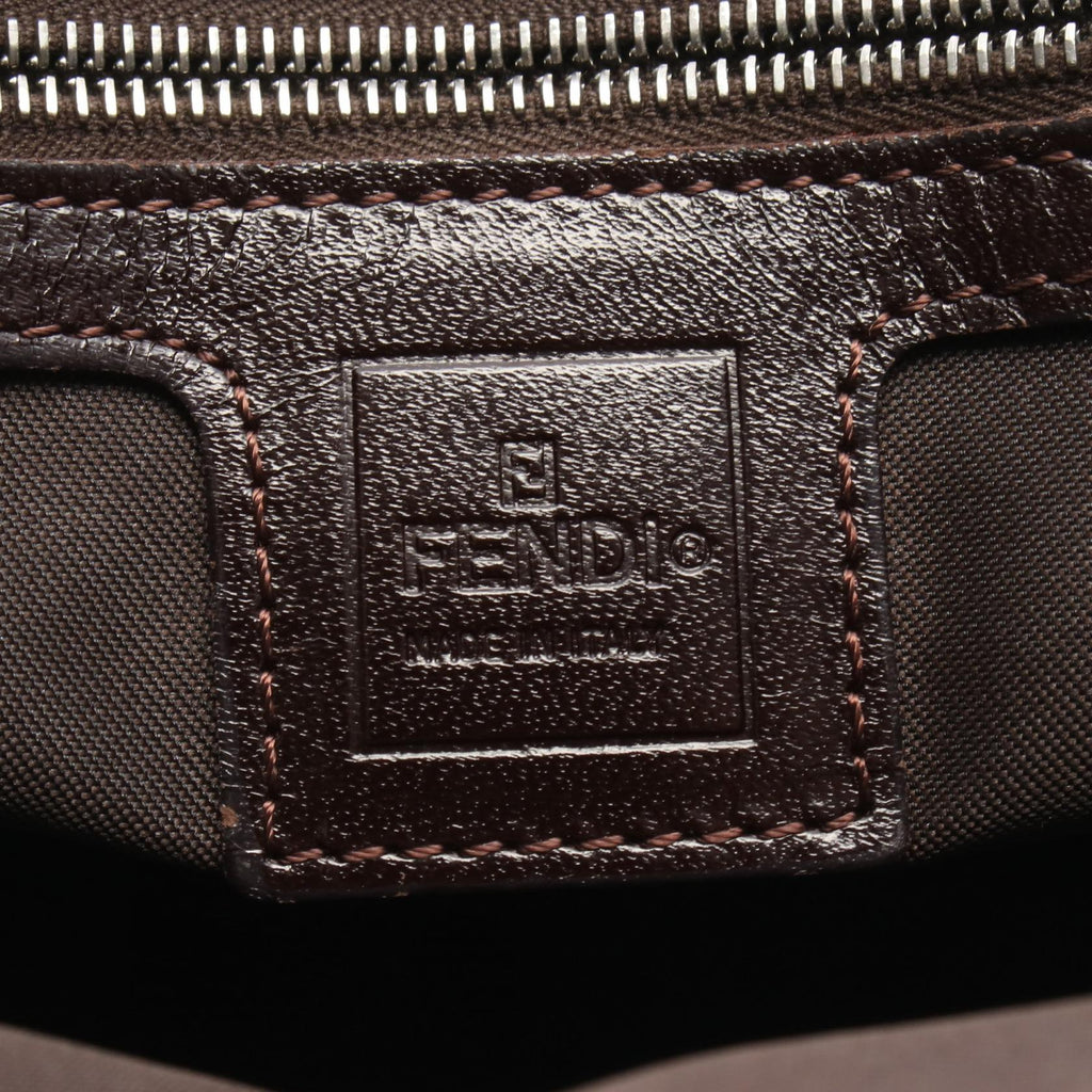 FENDI Fendi Zucca Tote Bag Brown/Black Canvas×leather image 4