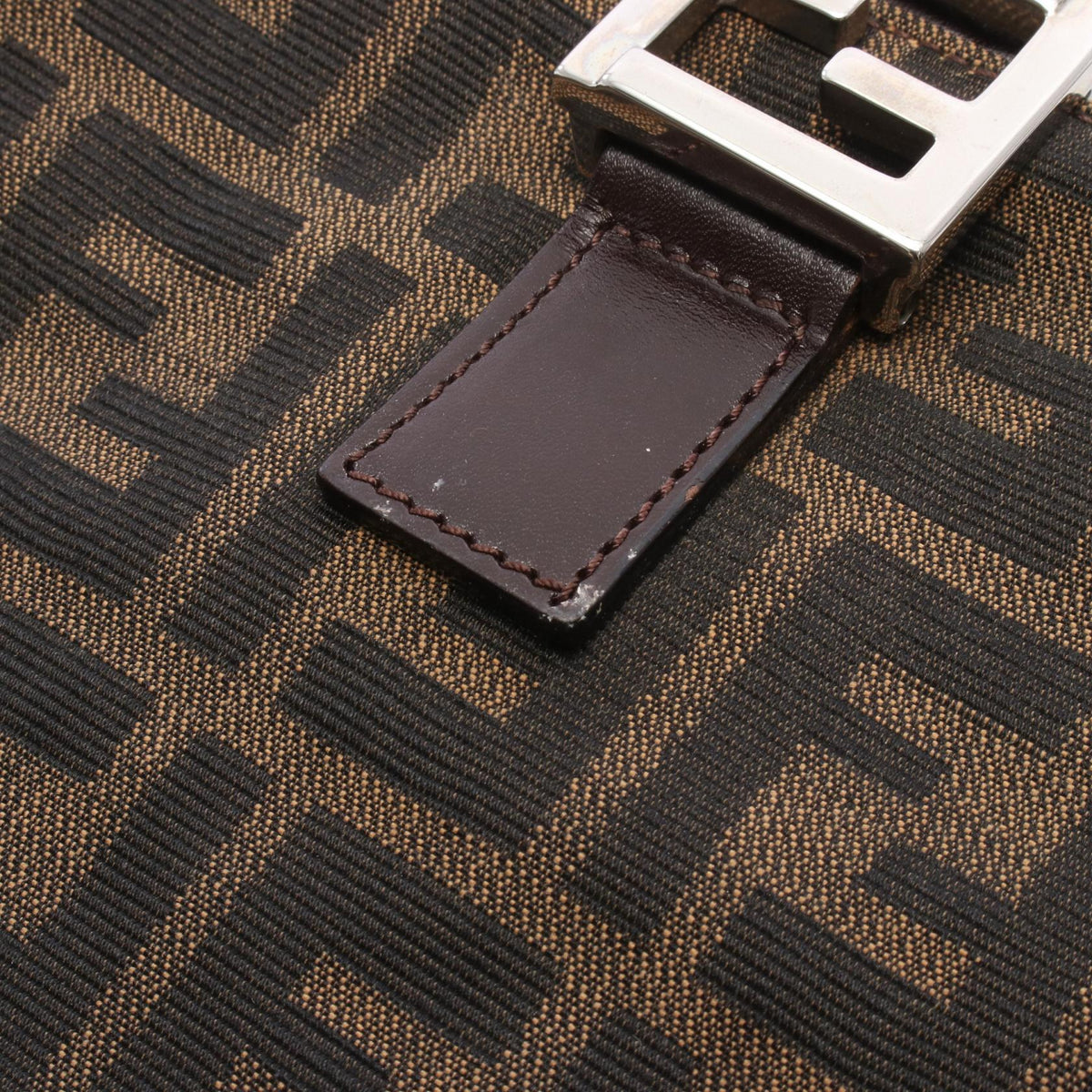 FENDI Fendi Zucca Tote Bag Brown/Black Canvas×leather image 7